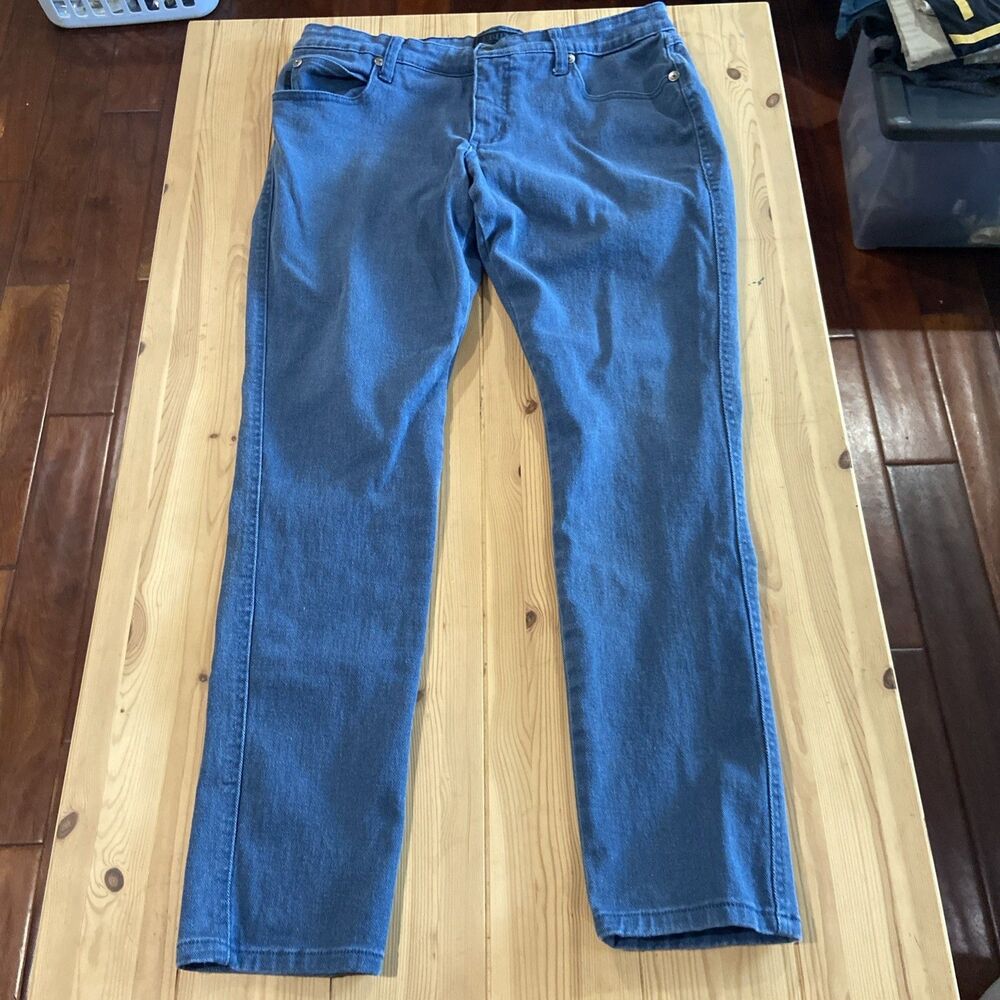 Tripp NYC Jeans Goth Punk Pants Street Urban Mens Size 36 Spandex Blend Blue